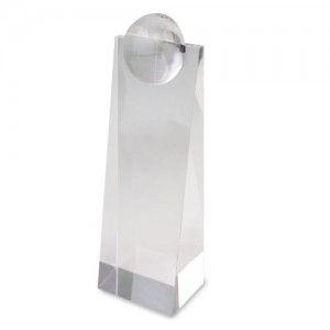 Trofeo cristal torre mundo